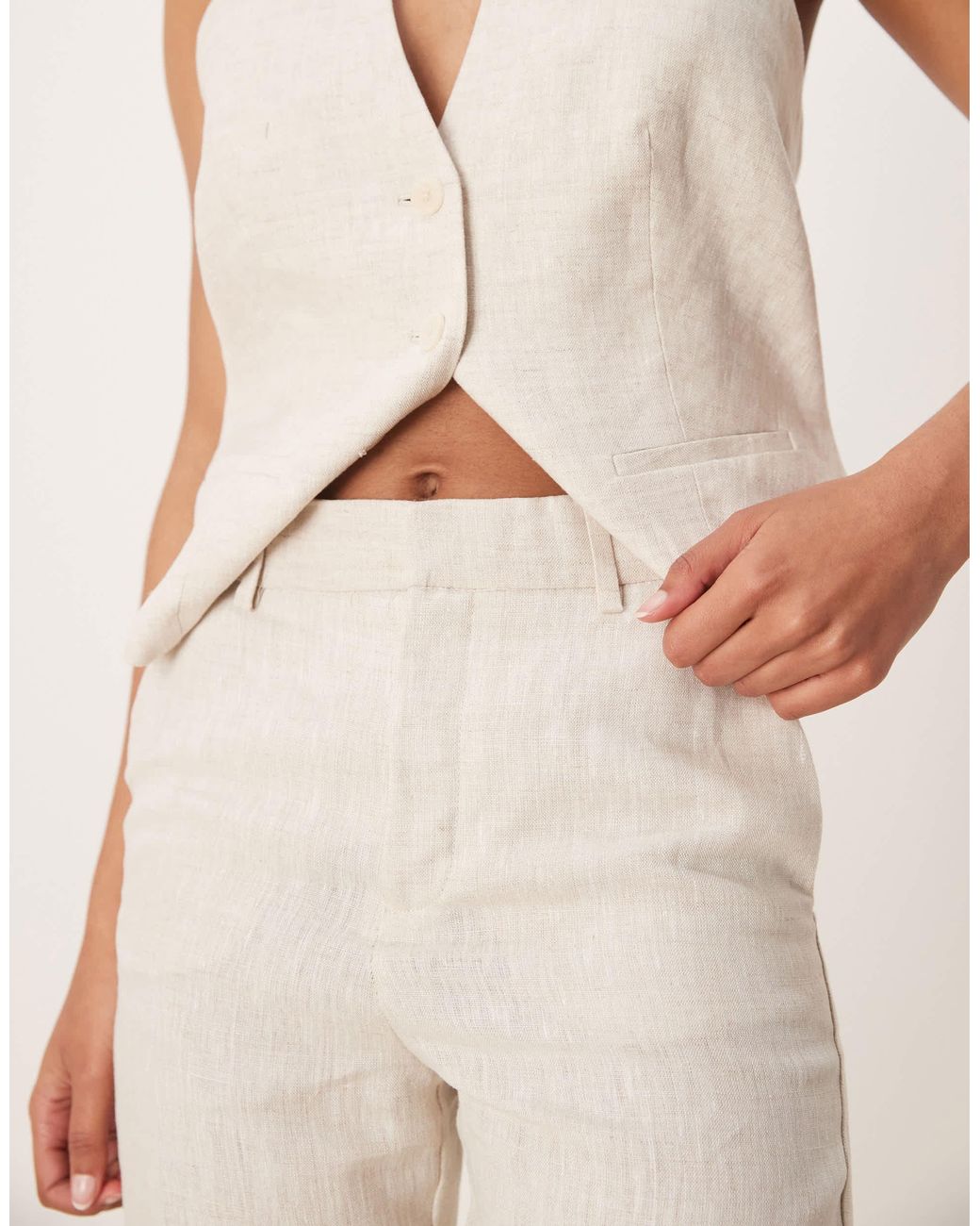 Mango Gray – elegante leinenhose