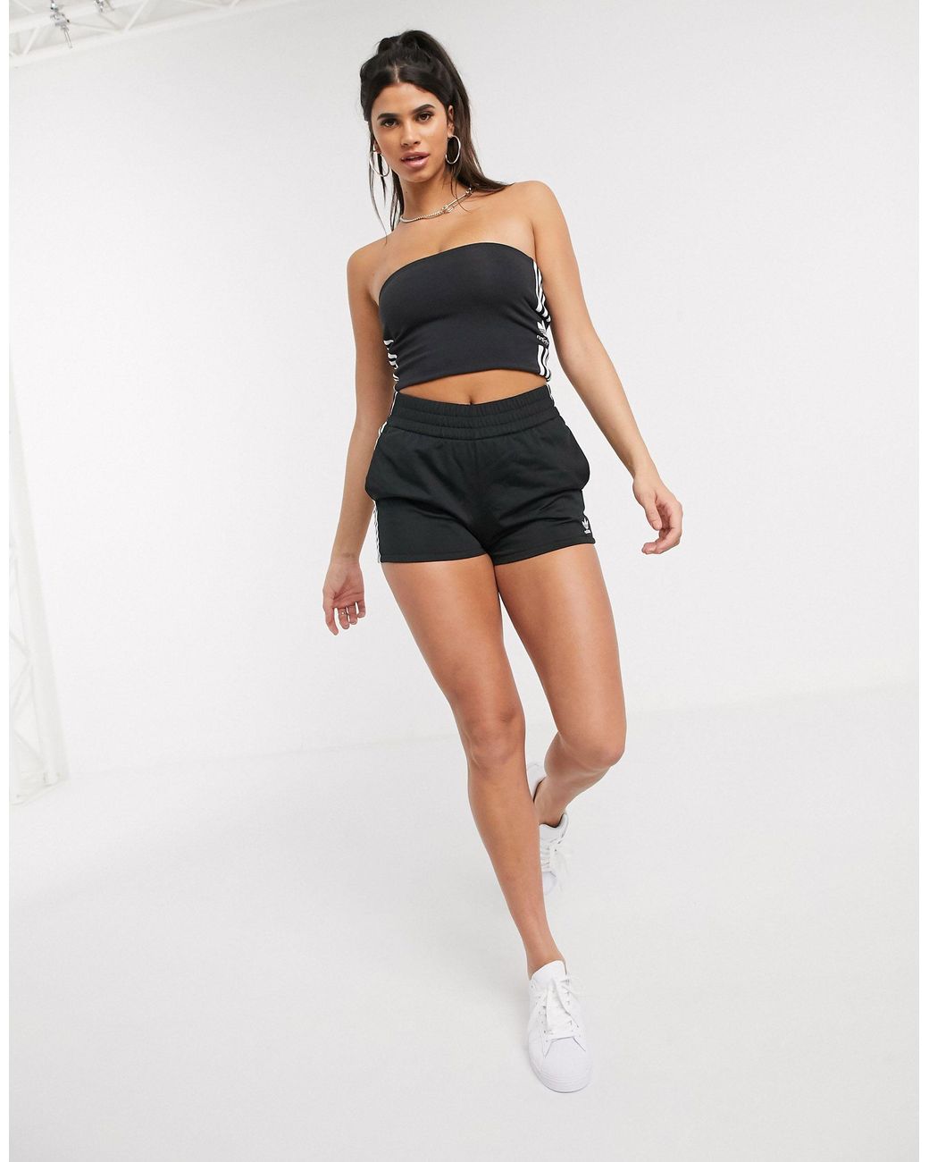 adidas shorts high waisted