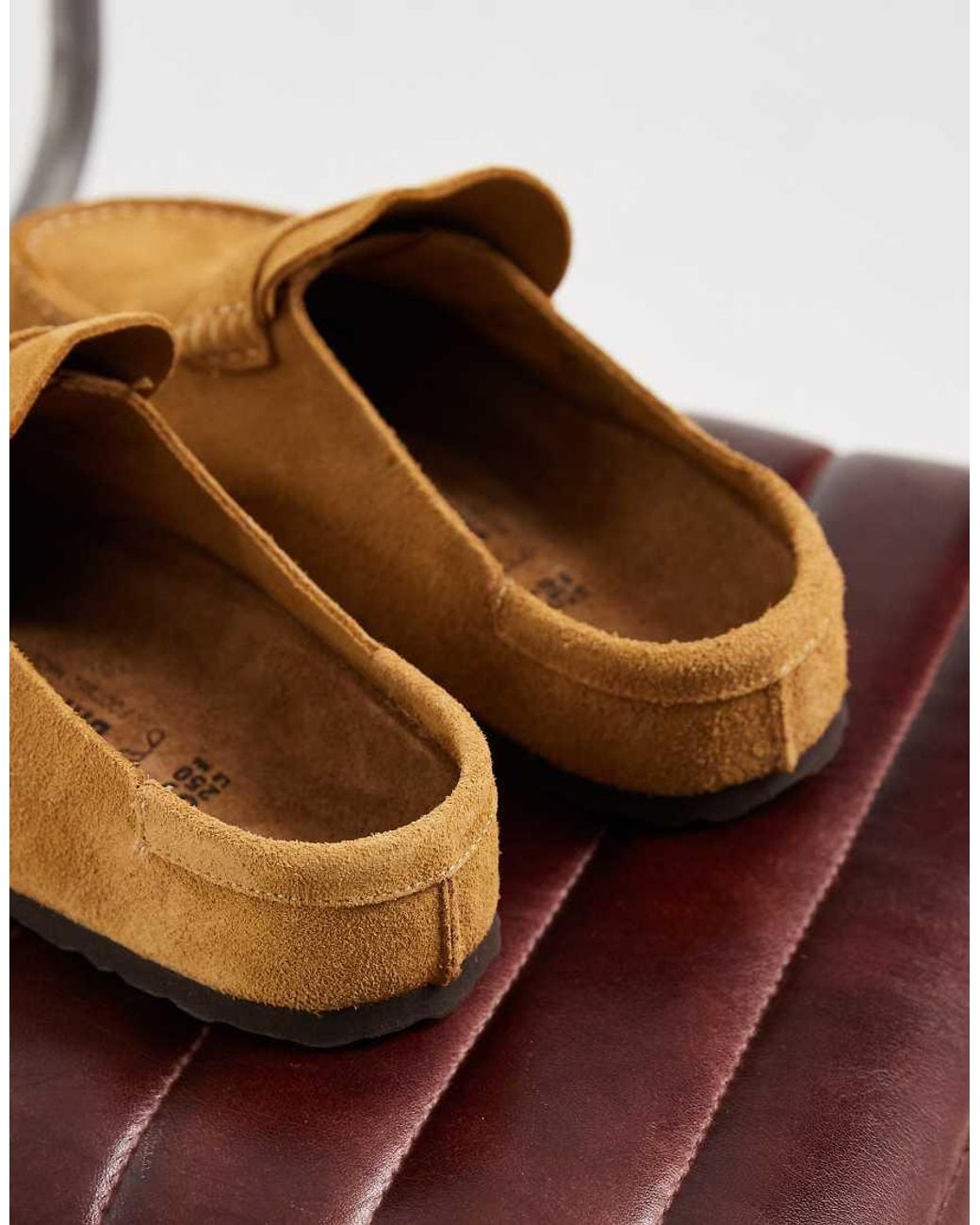 Birkenstock Yellow Unisex Naples Suede Clogs