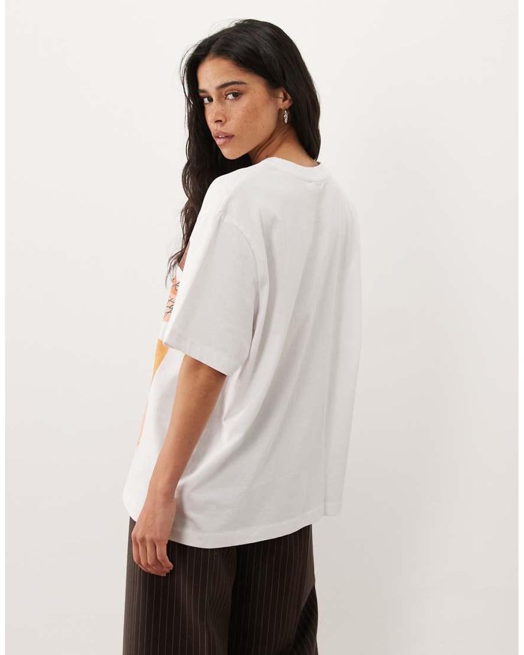 ASOS White Oversized T-Shirt With Morocco Abstract Graphic