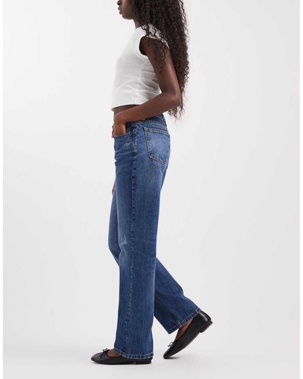 Tommy Hilfiger Blue Sophie Low Rise Straight Fit Jeans
