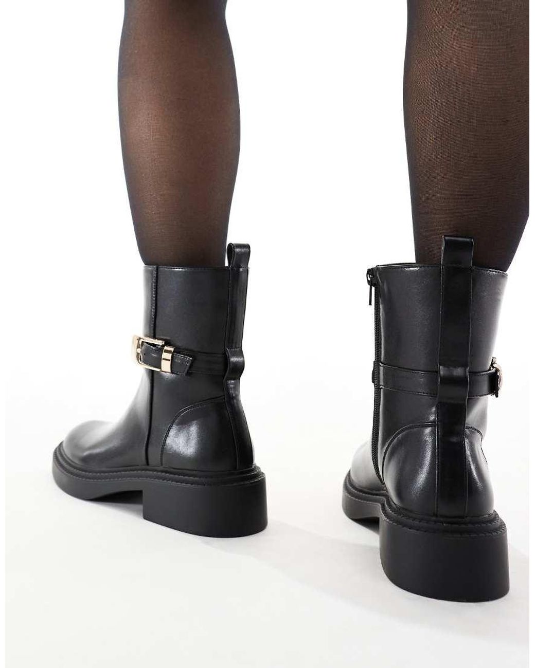 Schuh White Courtney Low Ankle Boots