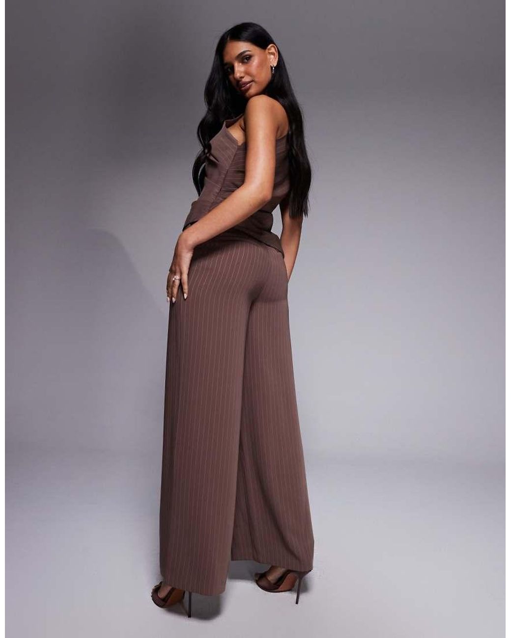 Forever New Brown Wide Leg Trousers Co-Ord