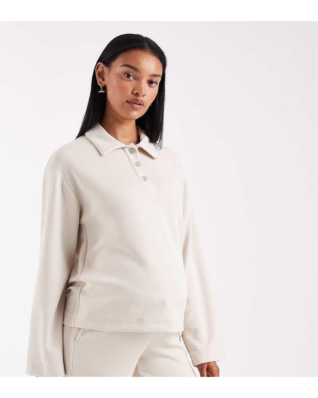 Vero Moda White Super Soft Polo Top Co-Ord