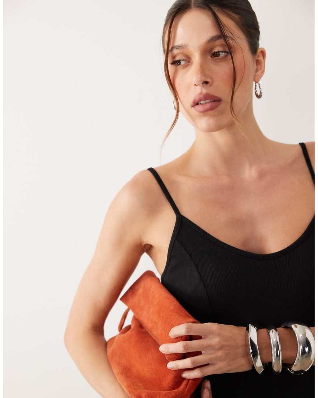 ASOS Natural Swing Bra Cami Mini Dress