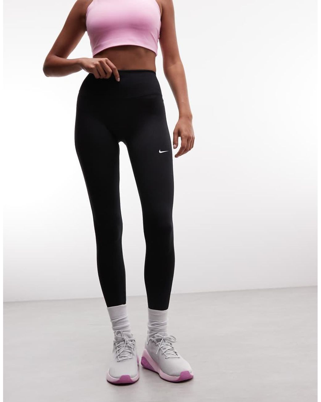 Nike Blue Nike One Training Dri-fit Seamless High Waisted leggings