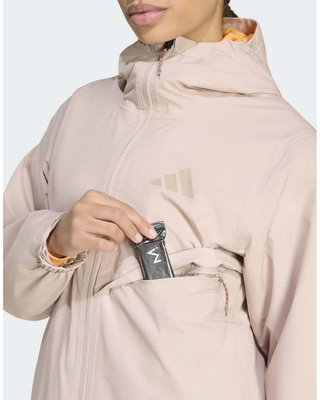Adidas Originals Gray Terrex Multi 2 Layer Climaproof Rain Jacket
