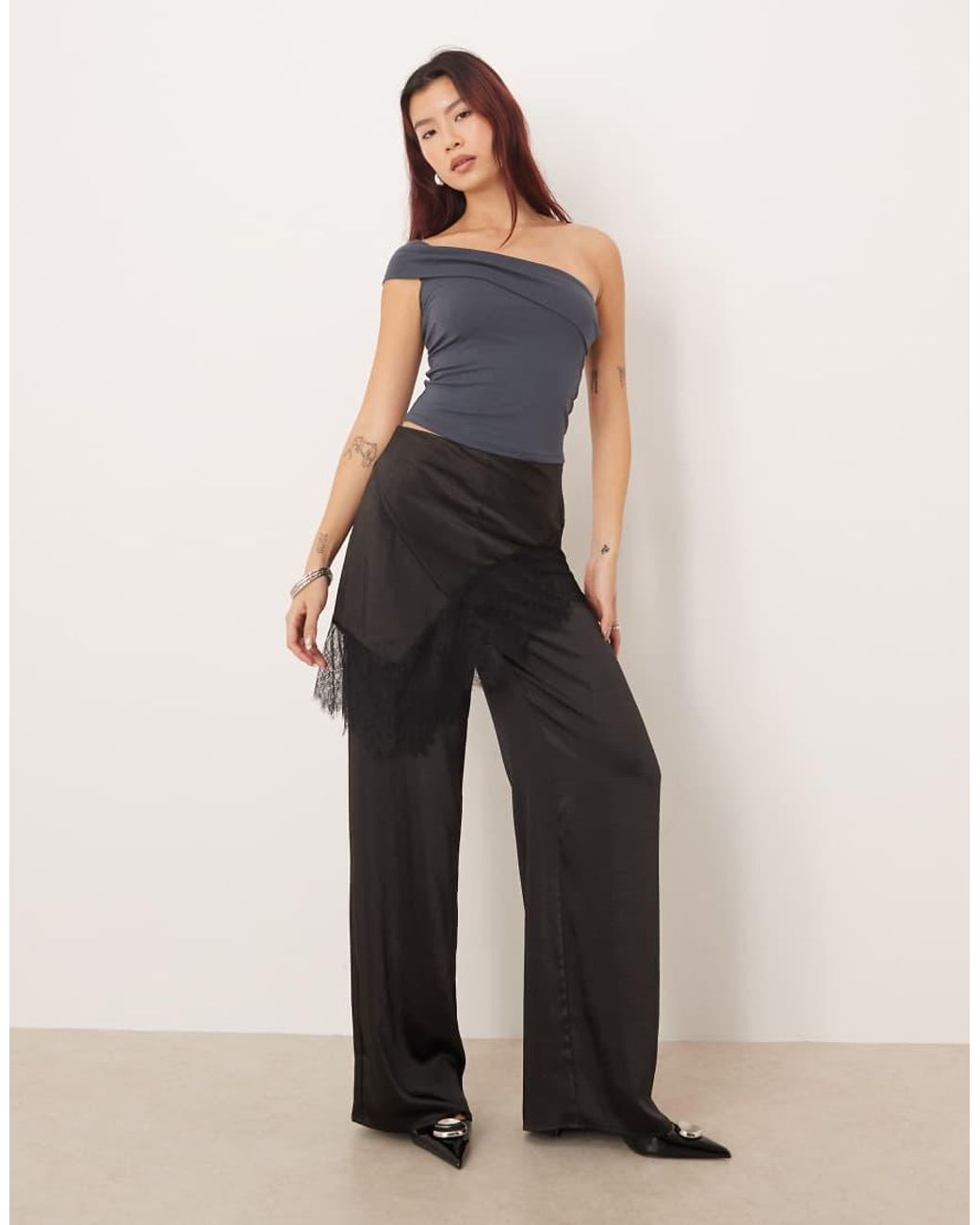 Motel Blue Marga Off-shoulder Bandeau Style Top