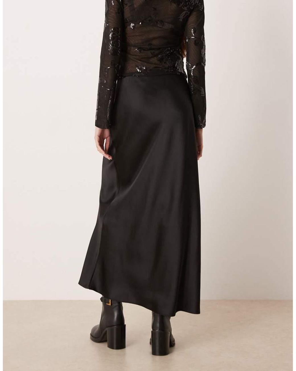 Gonna Lunga di Mango in Black