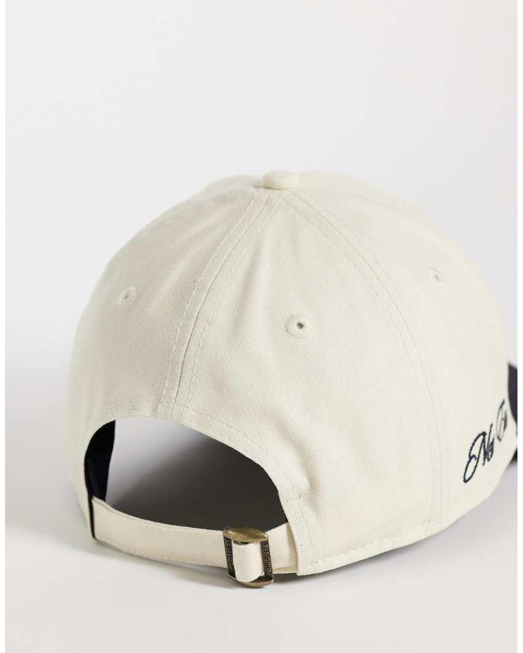 KTZ White 9forty Wordmark New York Slogan Contrast Peak Cap