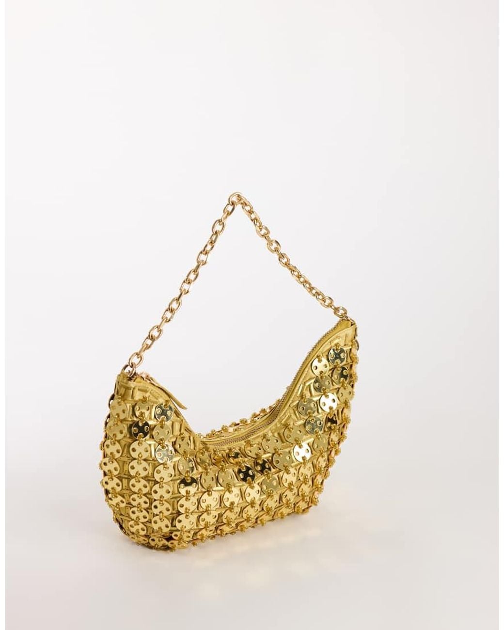 TOPSHOP Metallic Stellan Sequin Medium Scoop Shoulder Bag