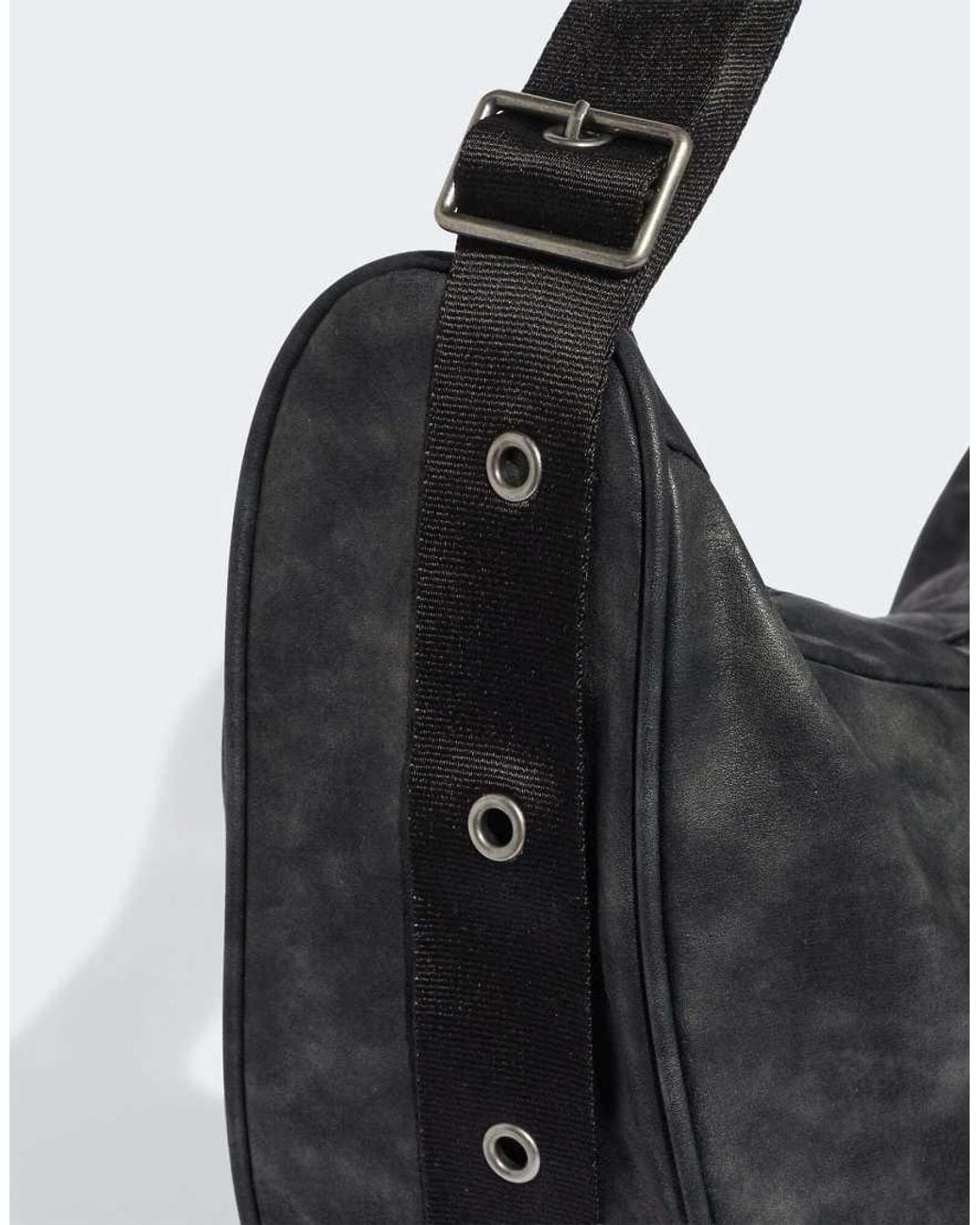 Adidas Originals Black Pu Studs Moon Bag
