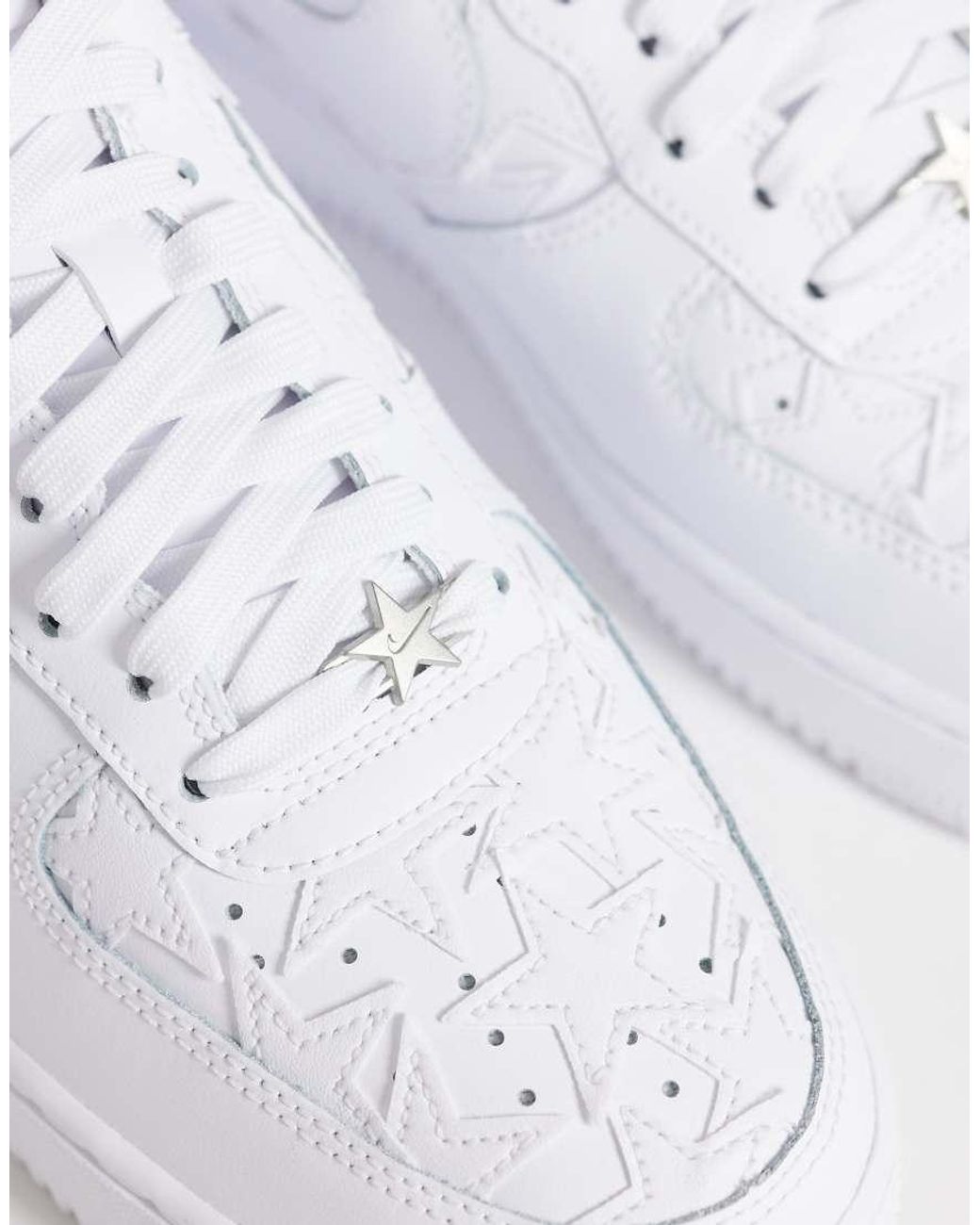 Nike White Air Force 1 '07 Lv8 Star Detail Trainers for men