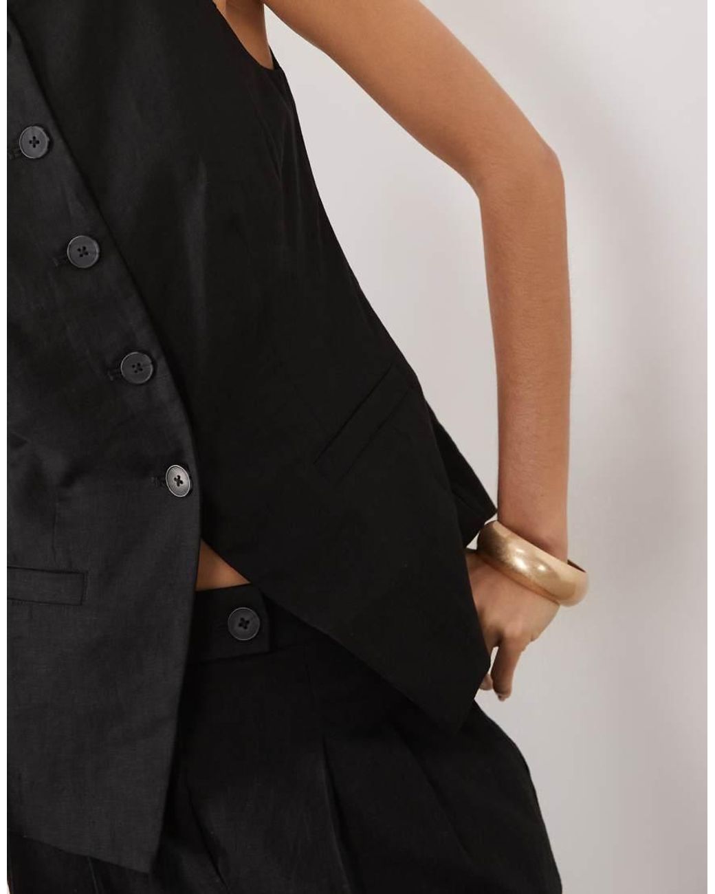 New Look Black Strappy Waistcoat