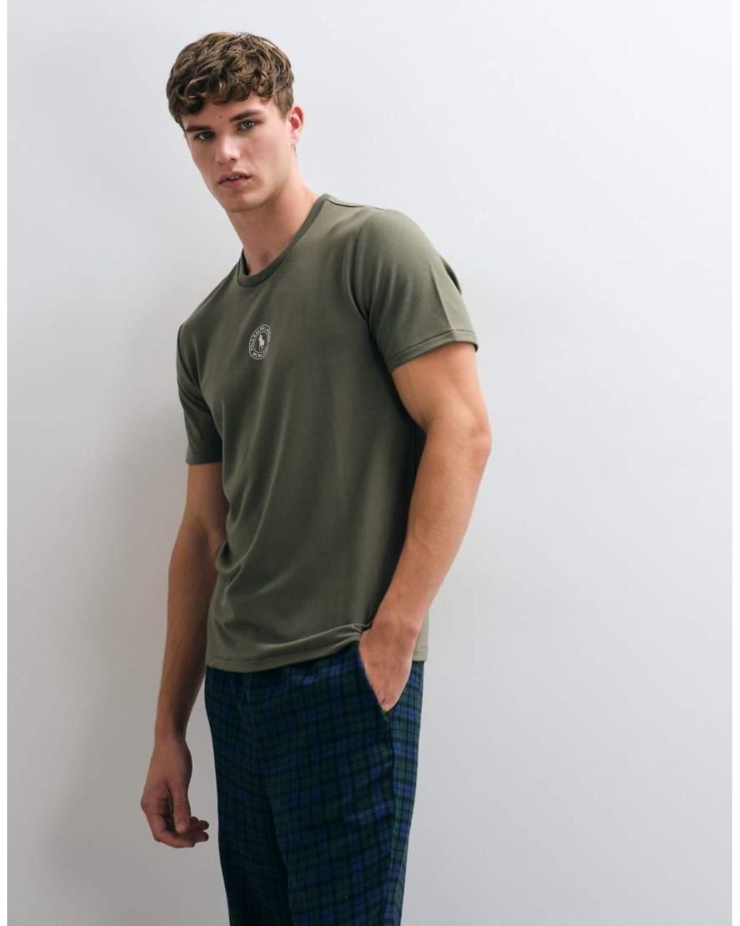 Polo Ralph Lauren Green Short Sleeve Sleep Top for men
