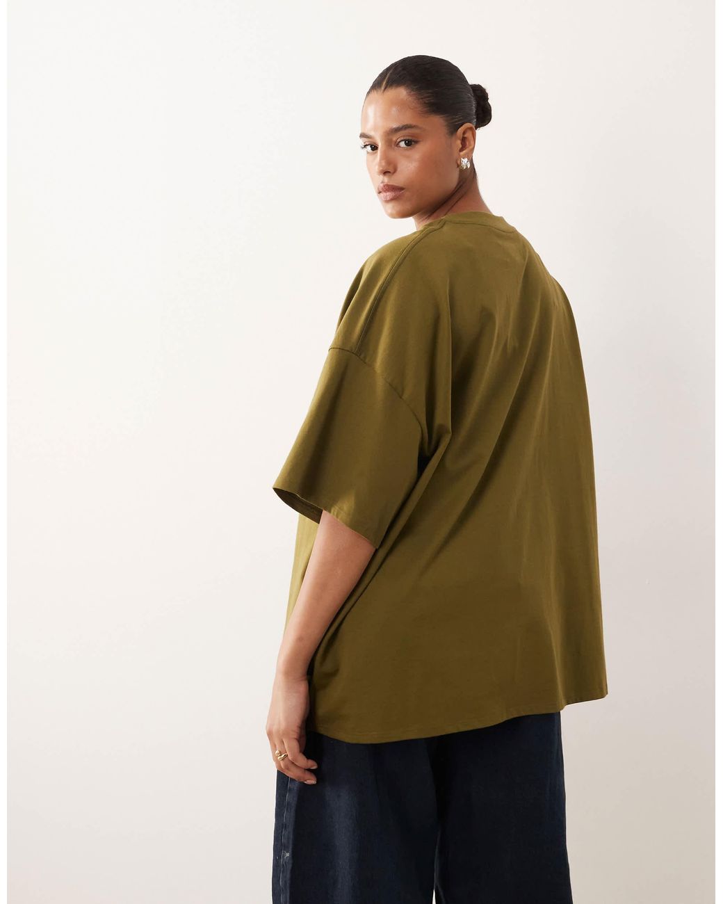 ARRANGE Green Curve – hochwertiges, schweres oversize-t-shirt