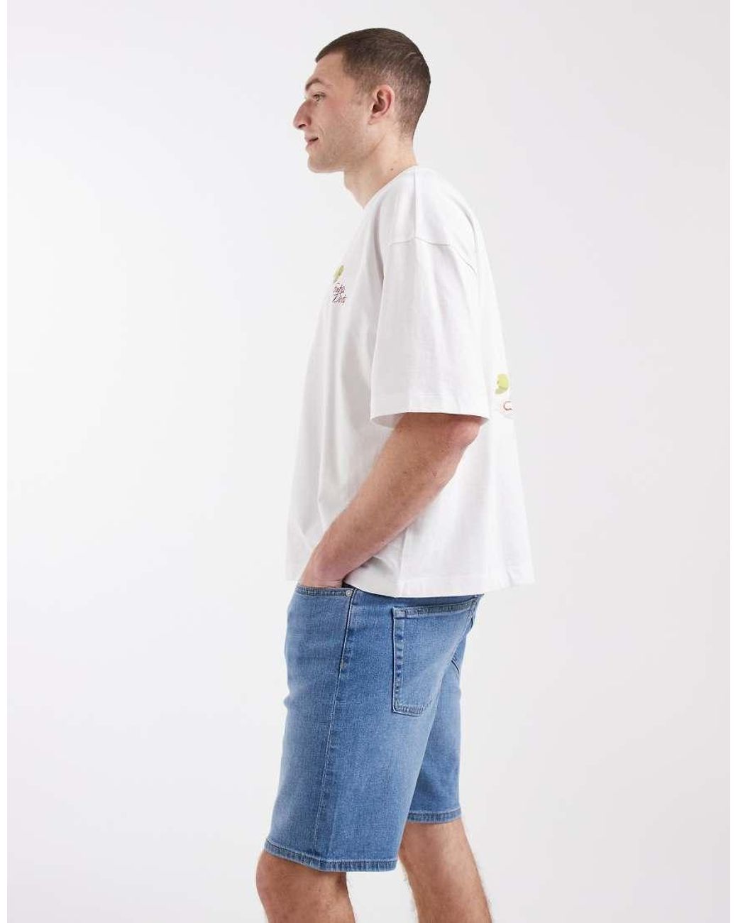 Only & Sons Blue Denim Shorts for men