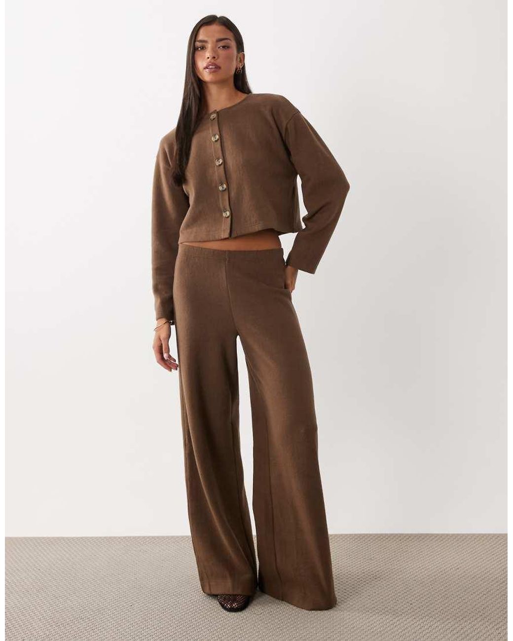 Miss Selfridge Brown Super Soft Cardigan