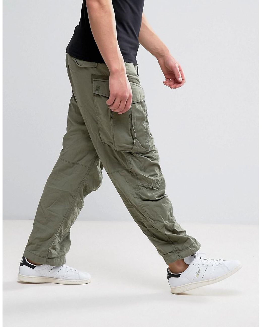GStar RAW Rovic Zip 3d Tapered Jeans In Premium Micro Stretch Twill Dark  Bronze Green for Men  Lyst