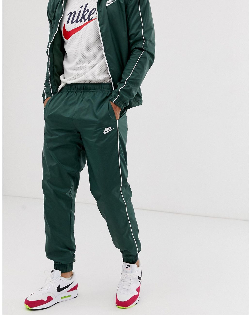 Chándal verde con logo Nike de Tejido sintético de color Verde para hombre  | Lyst