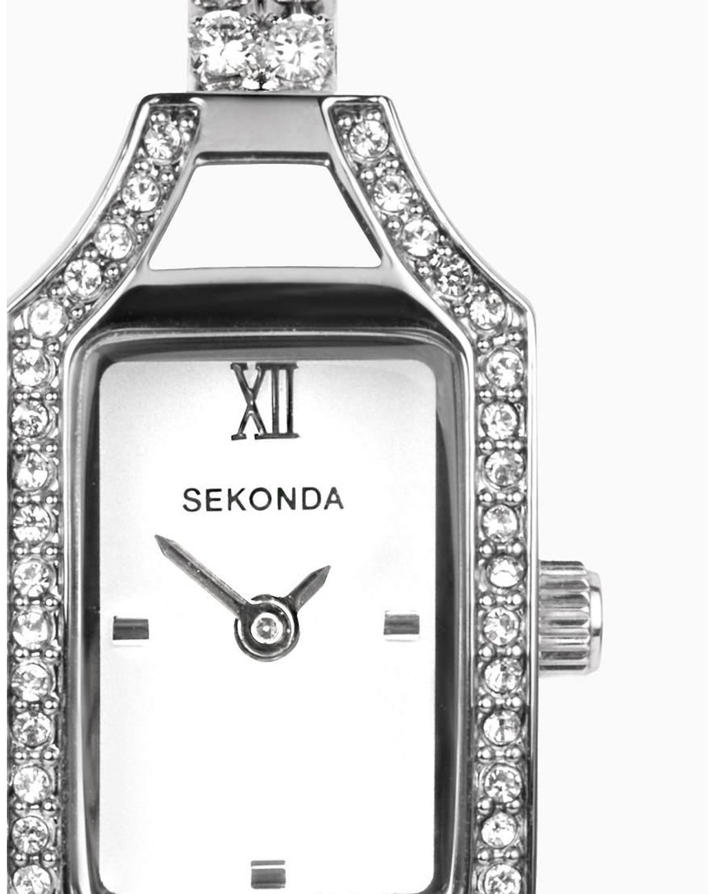 Sekonda White Gatsby 15Mm Analogue Watch With Case And Brass Bracelet With Dial
