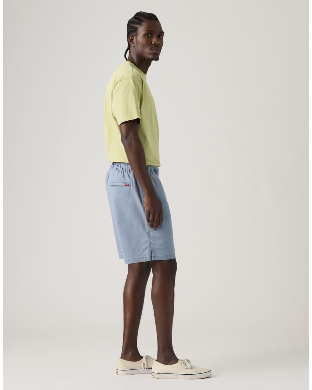 Levi's Blue Boxer Cotton Linen Shorts for men