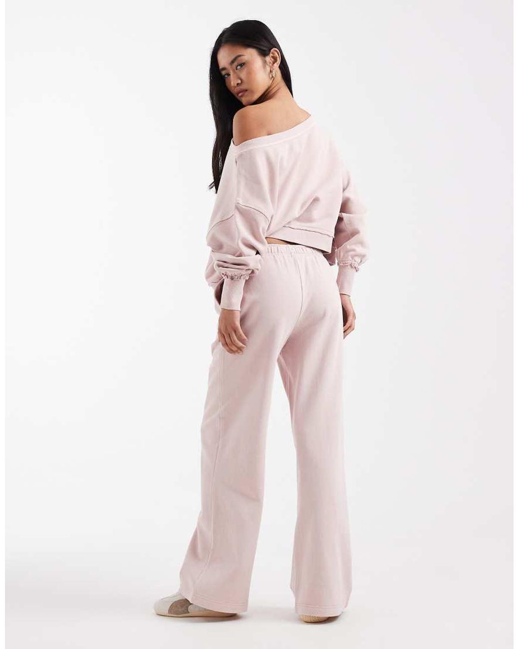 Cotton On Pink Wide Leg Sweatpants