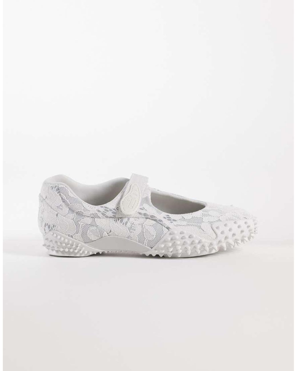 PUMA White Mostro Fey Lace Trainers