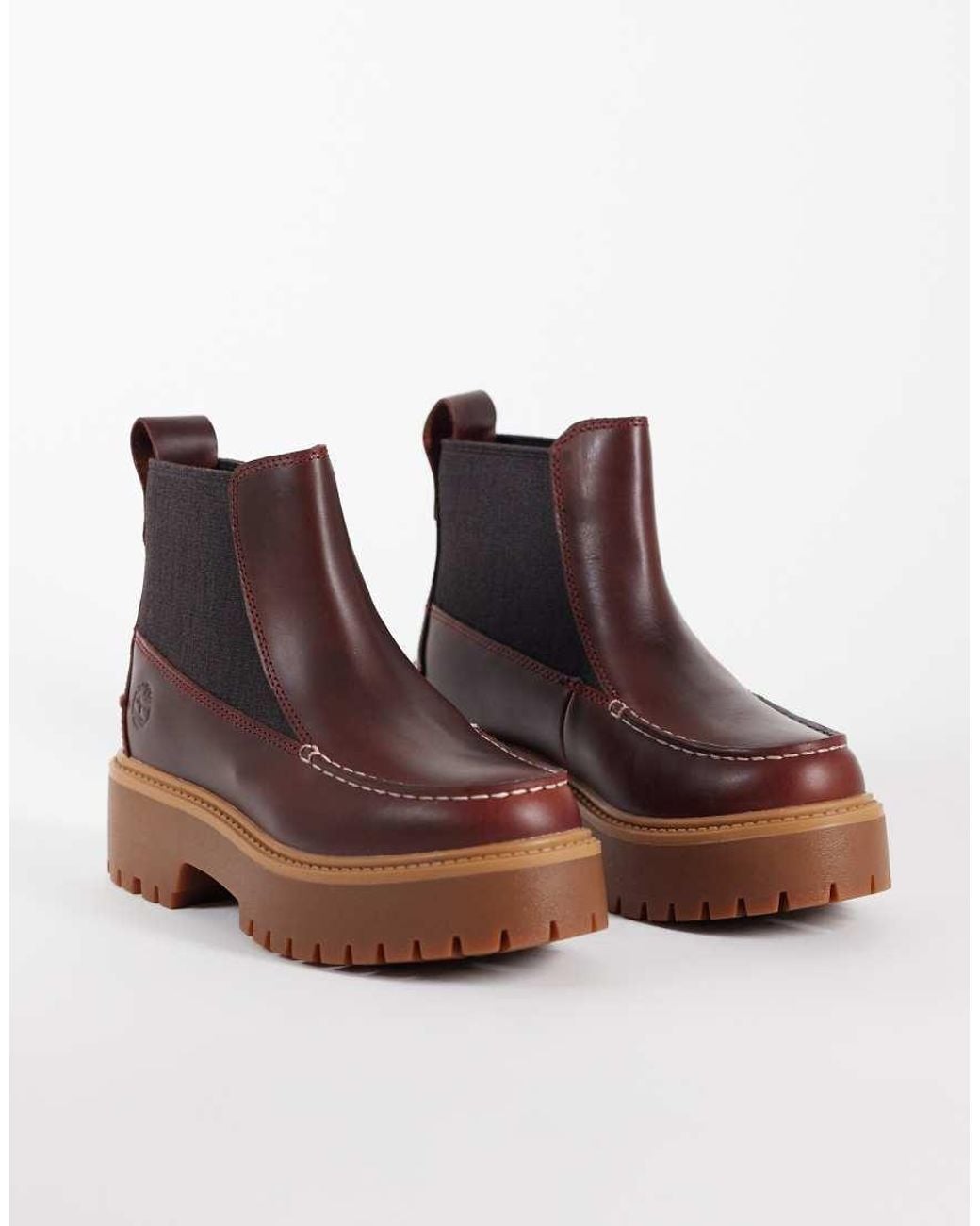 Timberland Brown Stone Street Mid Chelsea Boots