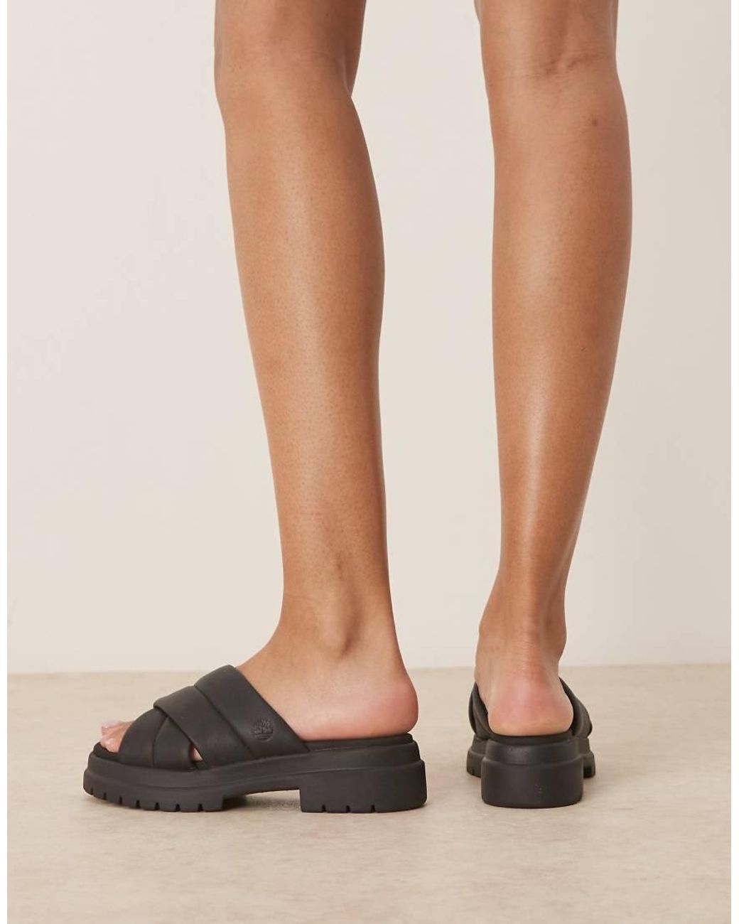 Timberland Black London Vibe Strappy Sandal