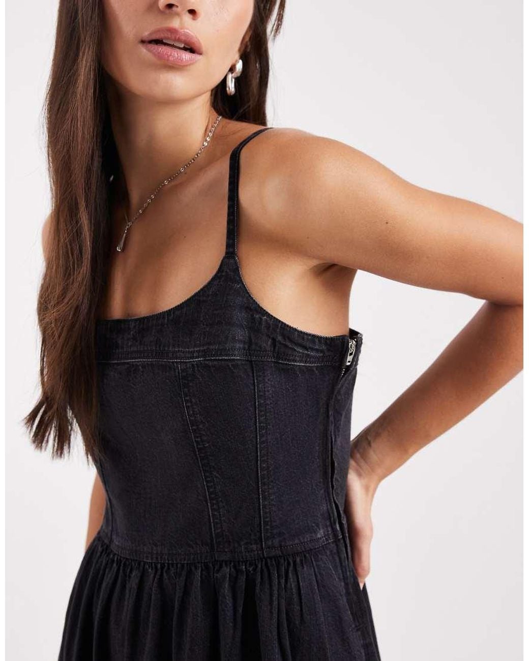 Levi's Black Denim Mini Dress