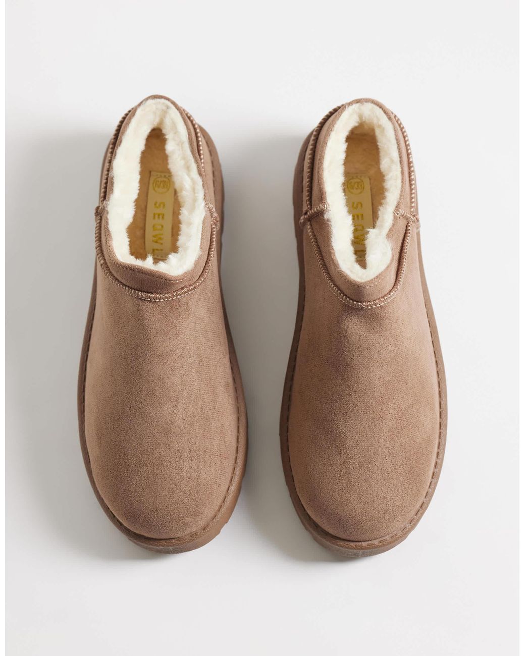 SEQWL Brown Gemütliche mikrostiefel