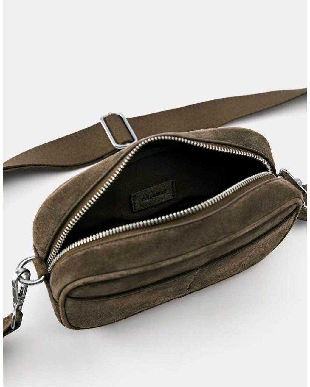 Borsa A Tracolla di Pull&Bear in Gray da Uomo