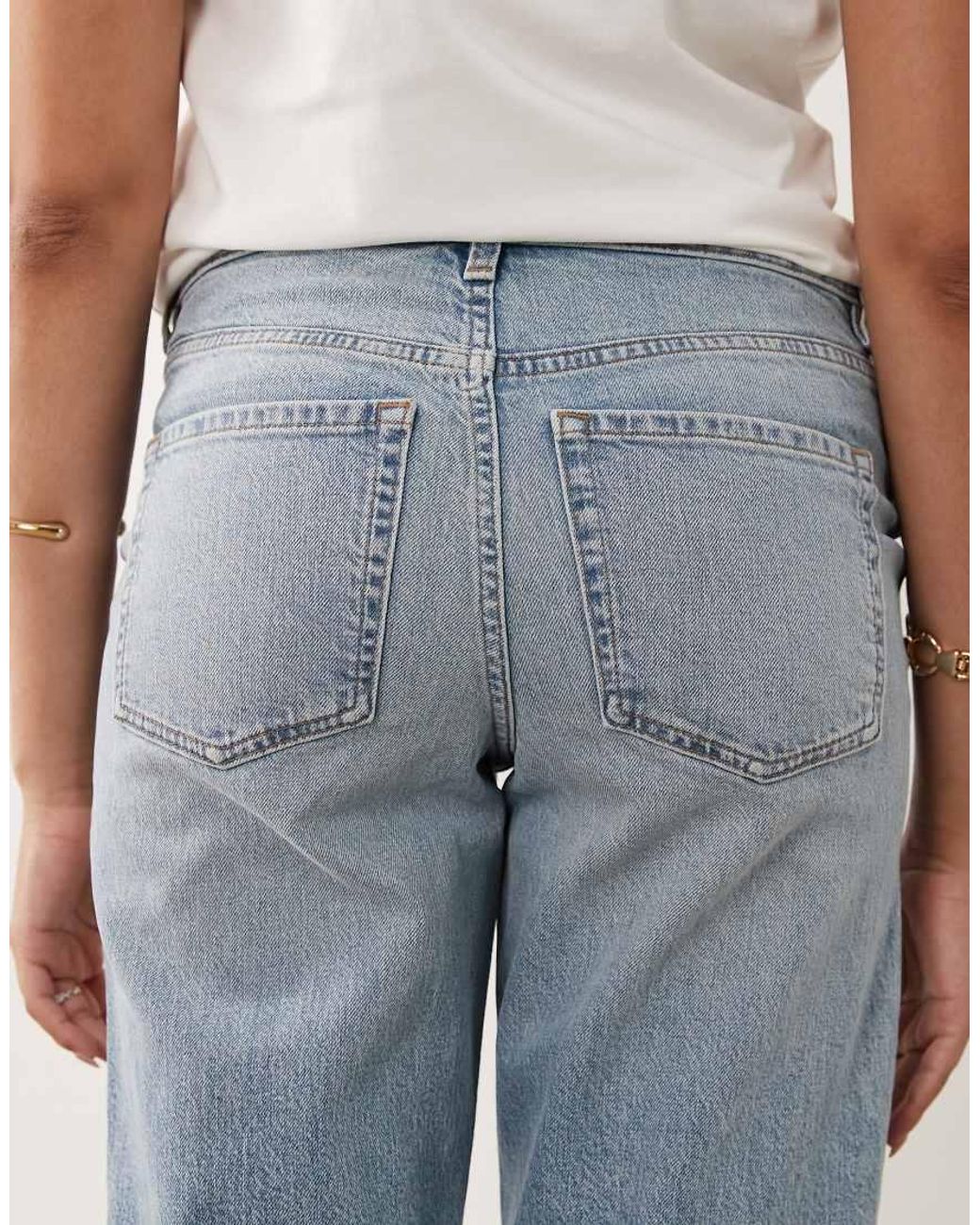 ASOS White Asos Design Maternity Comfort Stretch Straight Leg Jeans