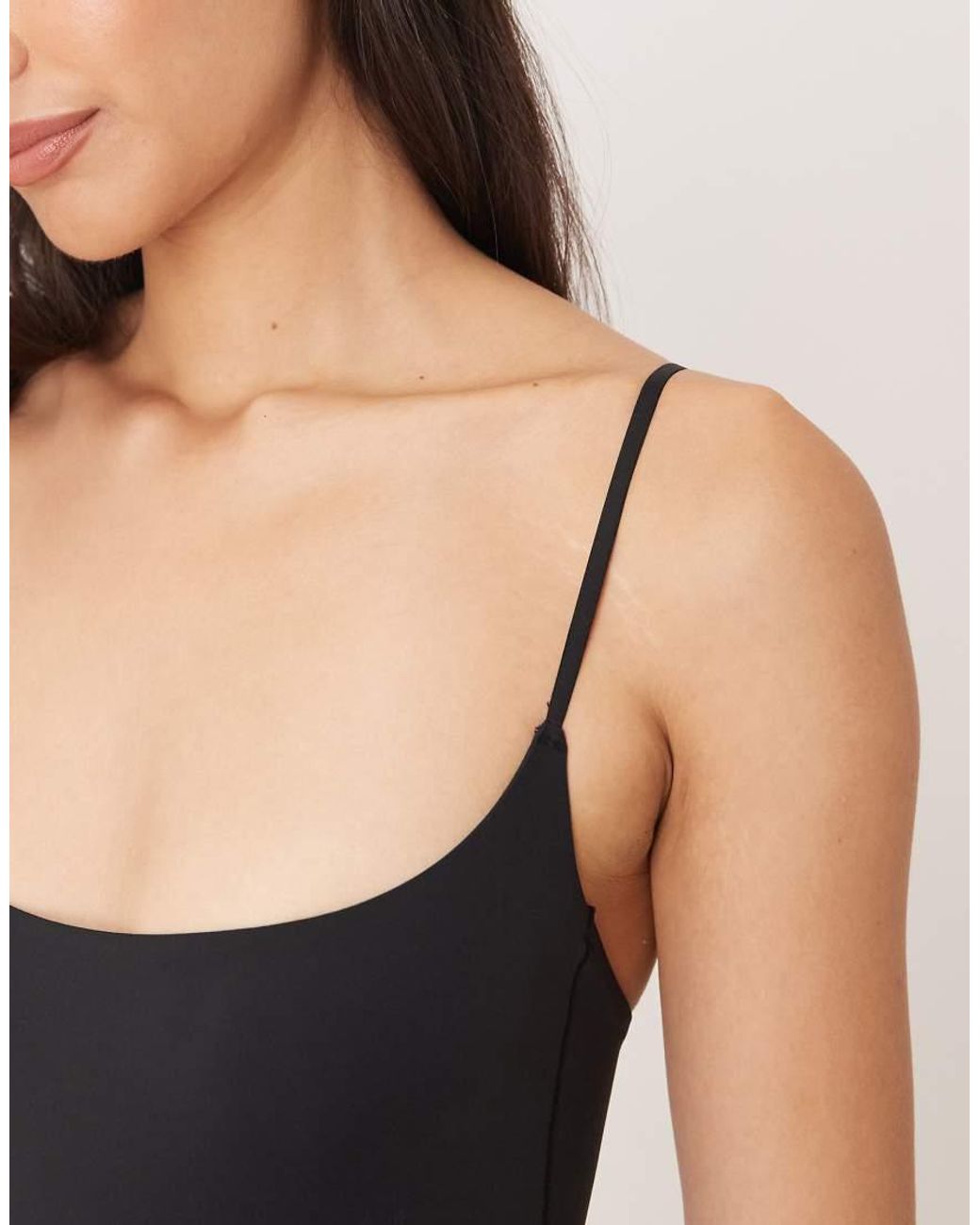 agon® Black Strappy Bodysuit