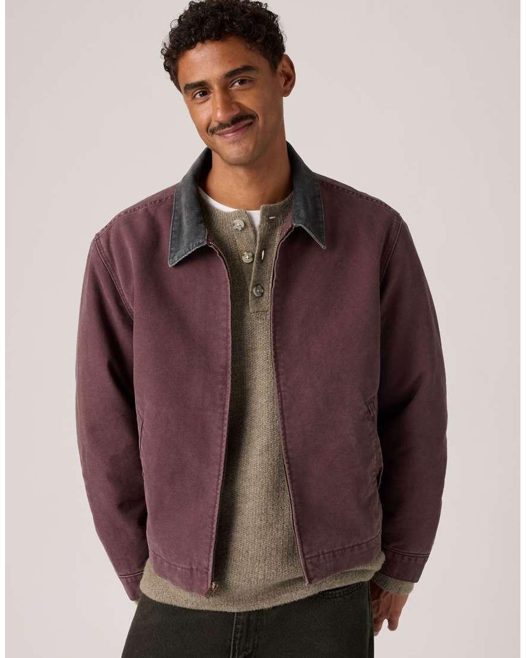 Levi's Purple Castro Full Zip Lined Jacket for men