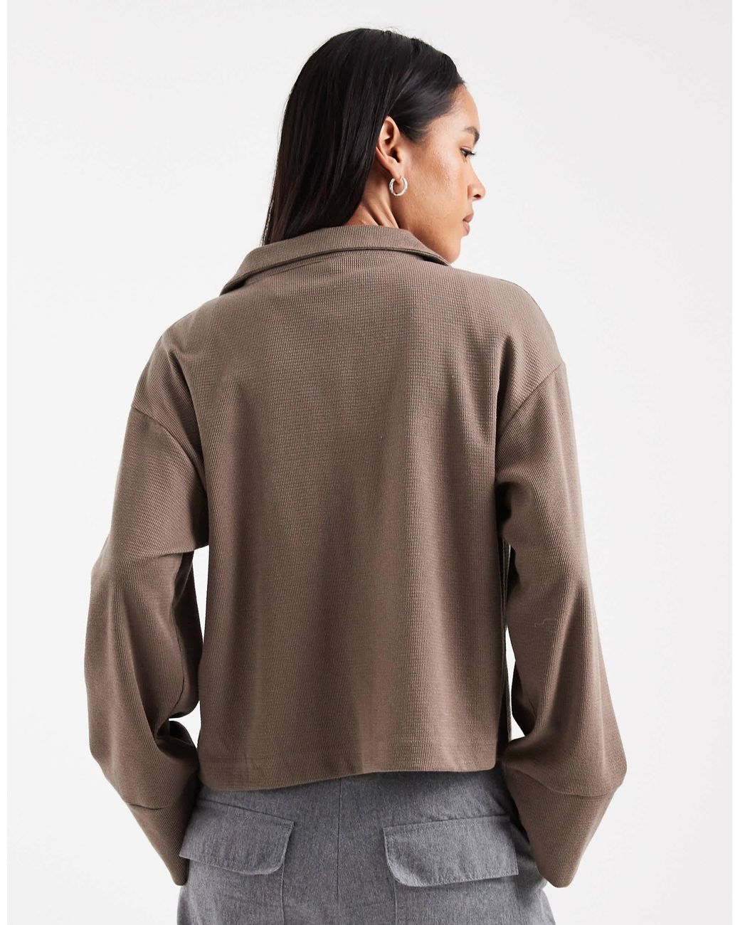 ONLY Brown Tie Front Cardigan