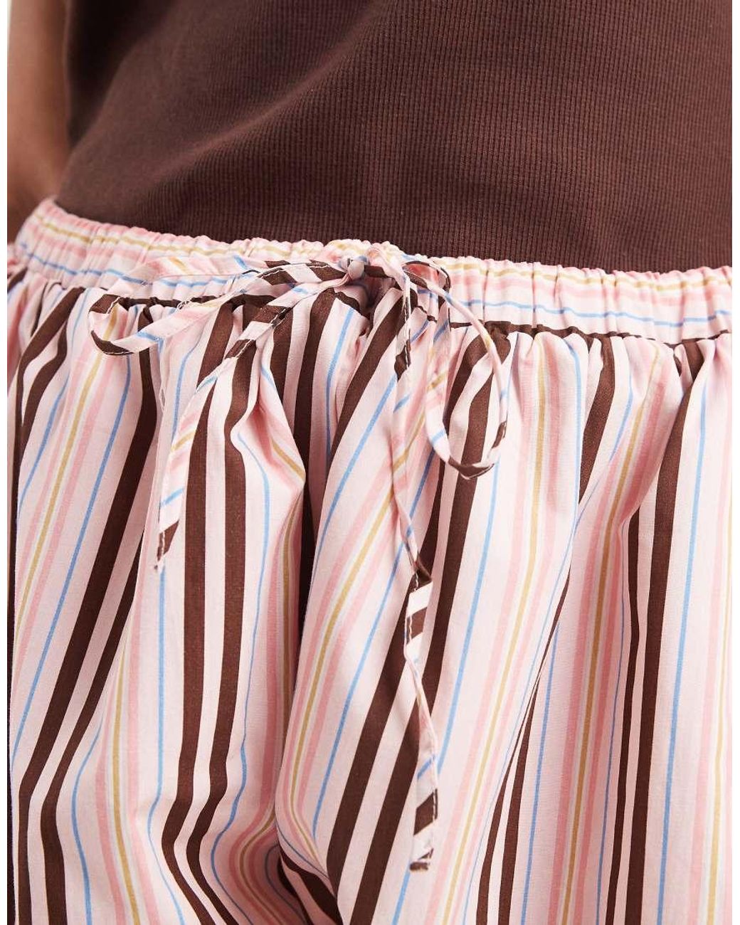 ASOS Red Curve Bubble Hem Shorts