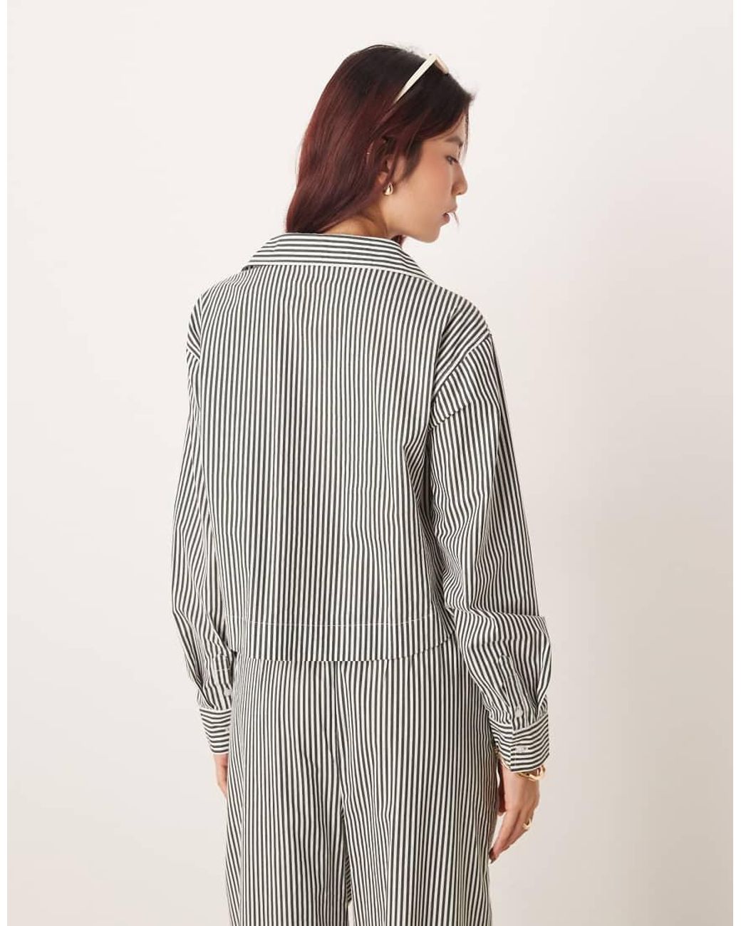 esmé studios Gray Crop Beach Shirt