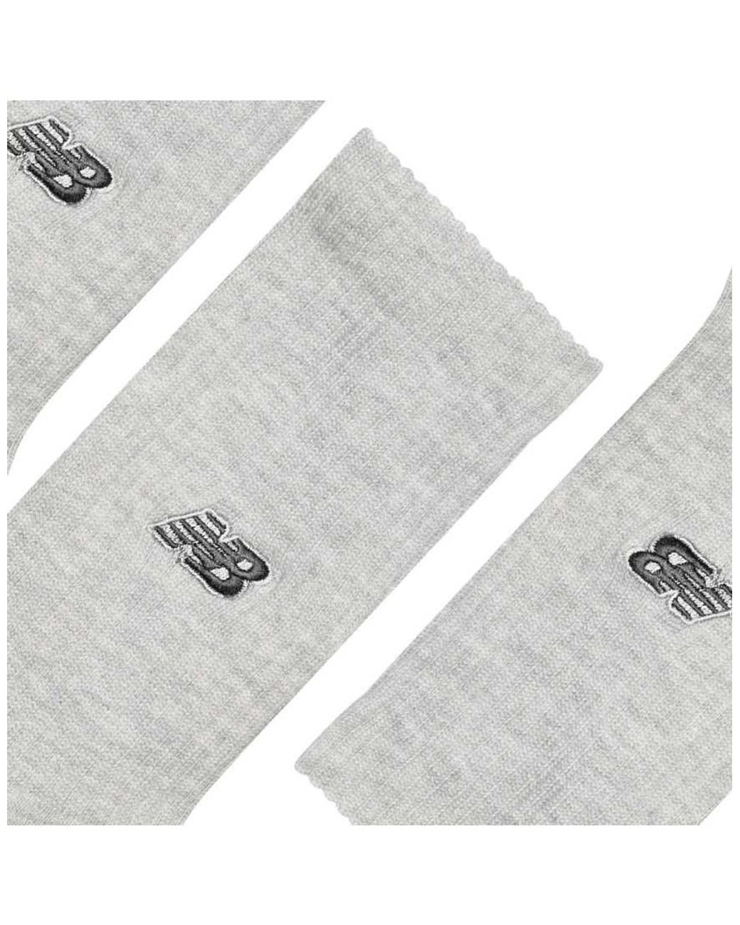 New Balance Gray Active Premium Crew 3 Pack