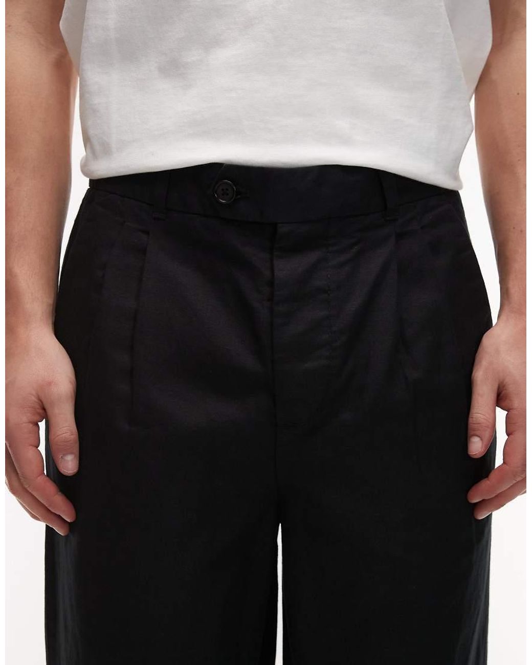AllSaints Black Roland Tailored Pants for men