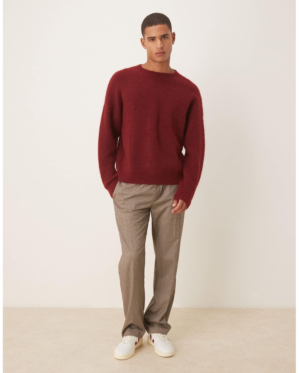 ASOS – oversize-strickpullover in Red für Herren