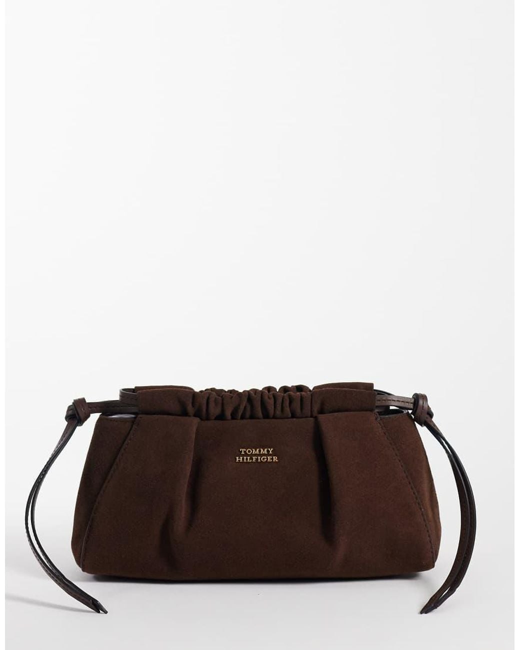 Tommy Hilfiger Brown Soft Real Suede Mini Bag