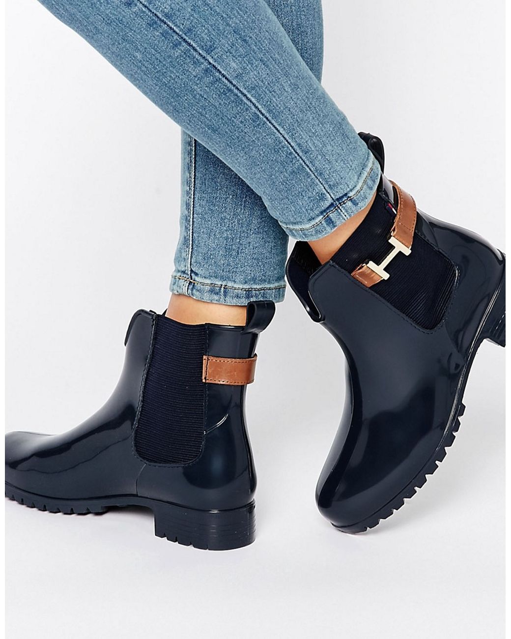 Tommy Hilfiger Oxley Chelsea Boot Gumboots - Navy in Blue | Lyst Australia