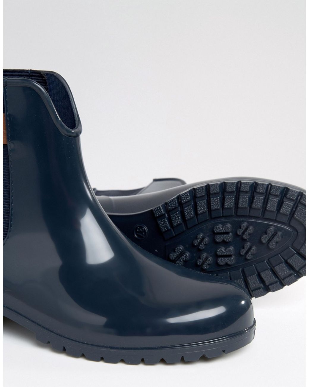 Tommy Hilfiger Leather Oxley Chelsea Boot Gumboots - Navy in Blue | Lyst  Australia