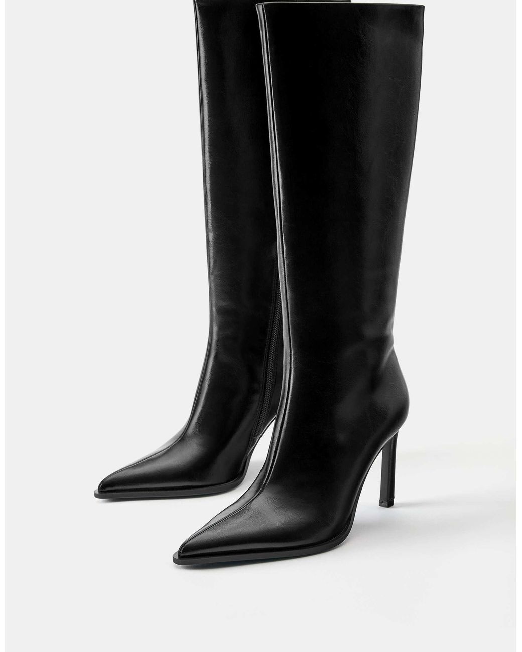 Bottes à talon haut Pull&Bear en coloris Black