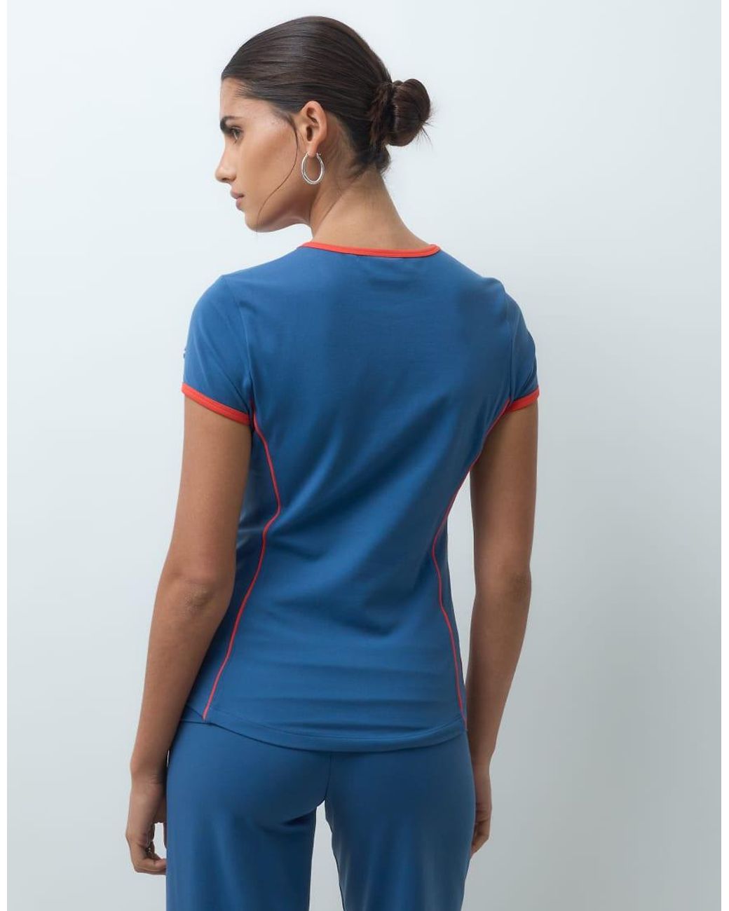 Champion Blue Future Memories Crewneck Fitted T-Shirt