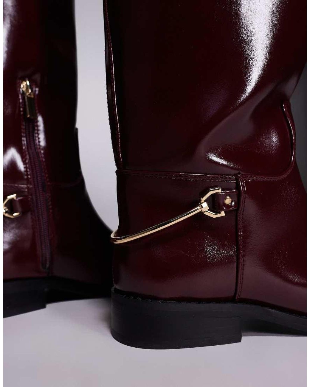River Island Purple Riding Knee Boots