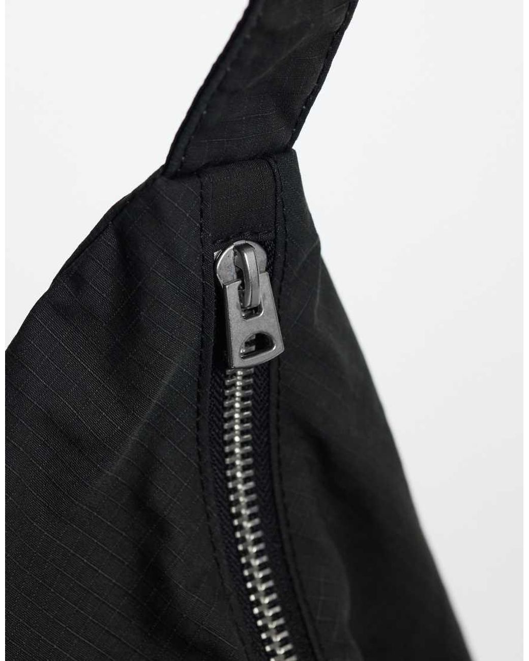 Weekday Black Large Ripstop Tote Bag
