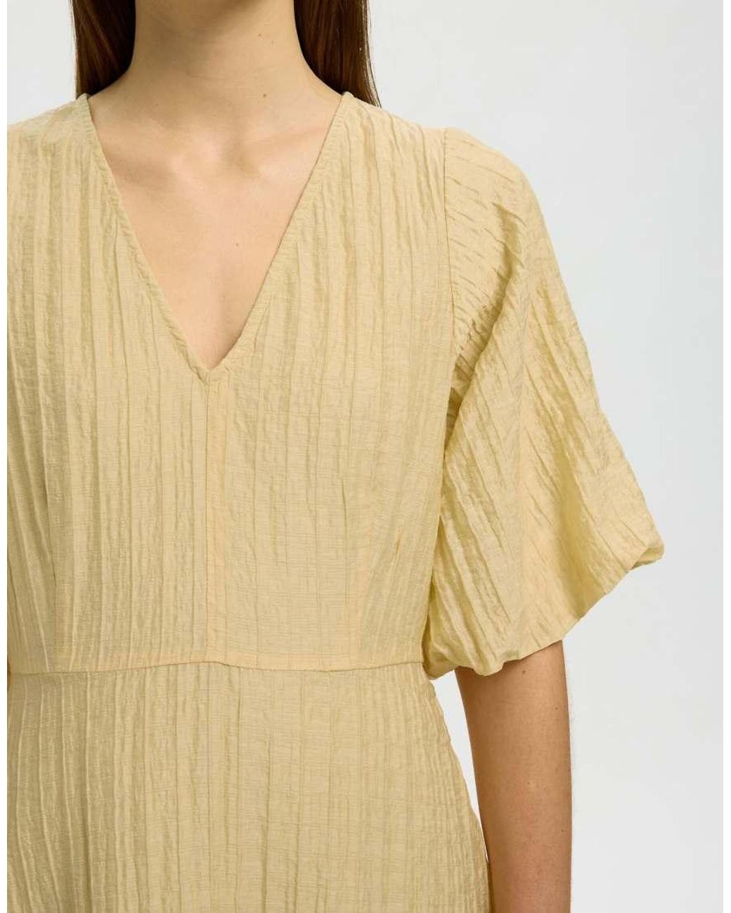 SELECTED Metallic Midi Dress